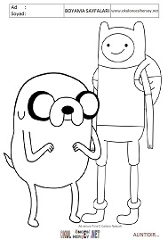 adventure-time boyama sayfaları